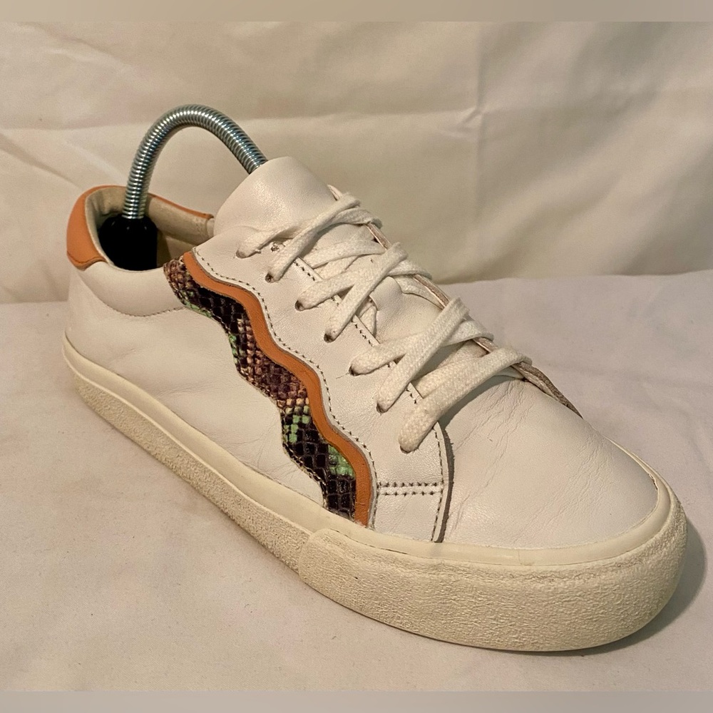 Madewell Sidewalk Low-Top Sneakers Snake Embossed Leather: Wave Edition 8